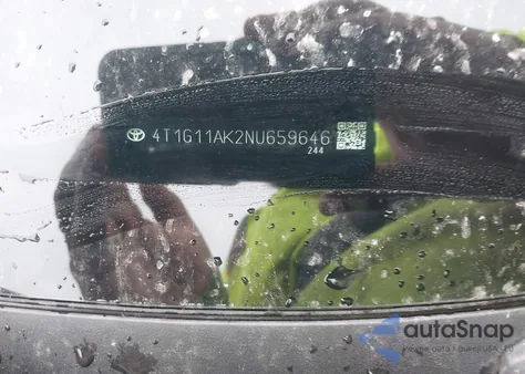 2022 Toyota Camry Se из США, поврежденный, VIN 4T1G11AK2NU659646